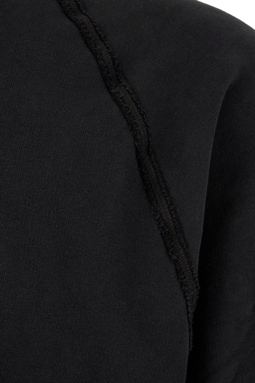 Stone Island Stone Island Black cotton sweatshirt Zwart