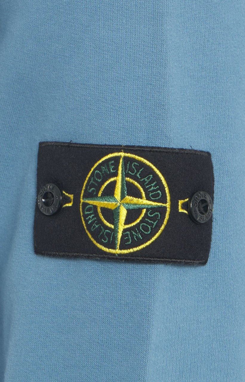 Stone Island Sweatshirt with logo detail Blauw