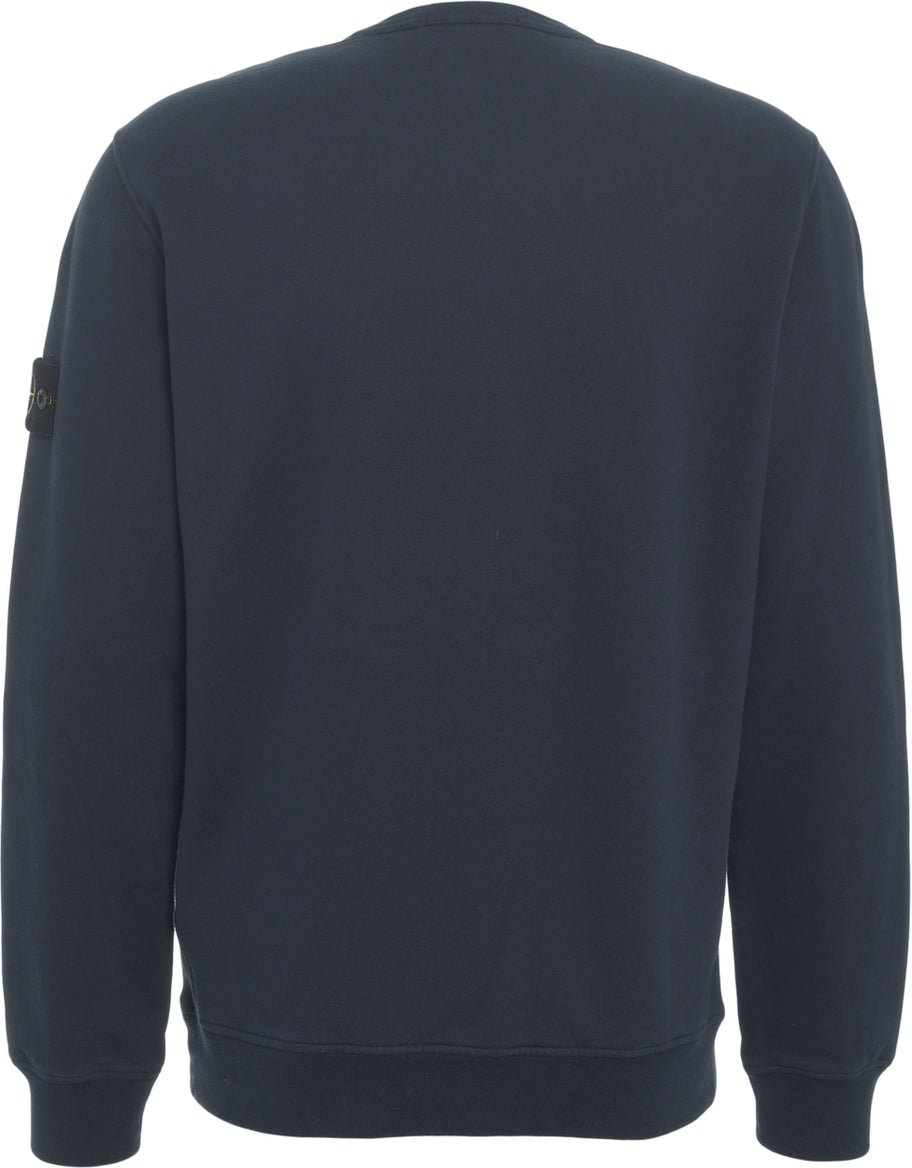Stone Island Sweatshirt with logo detail Blauw