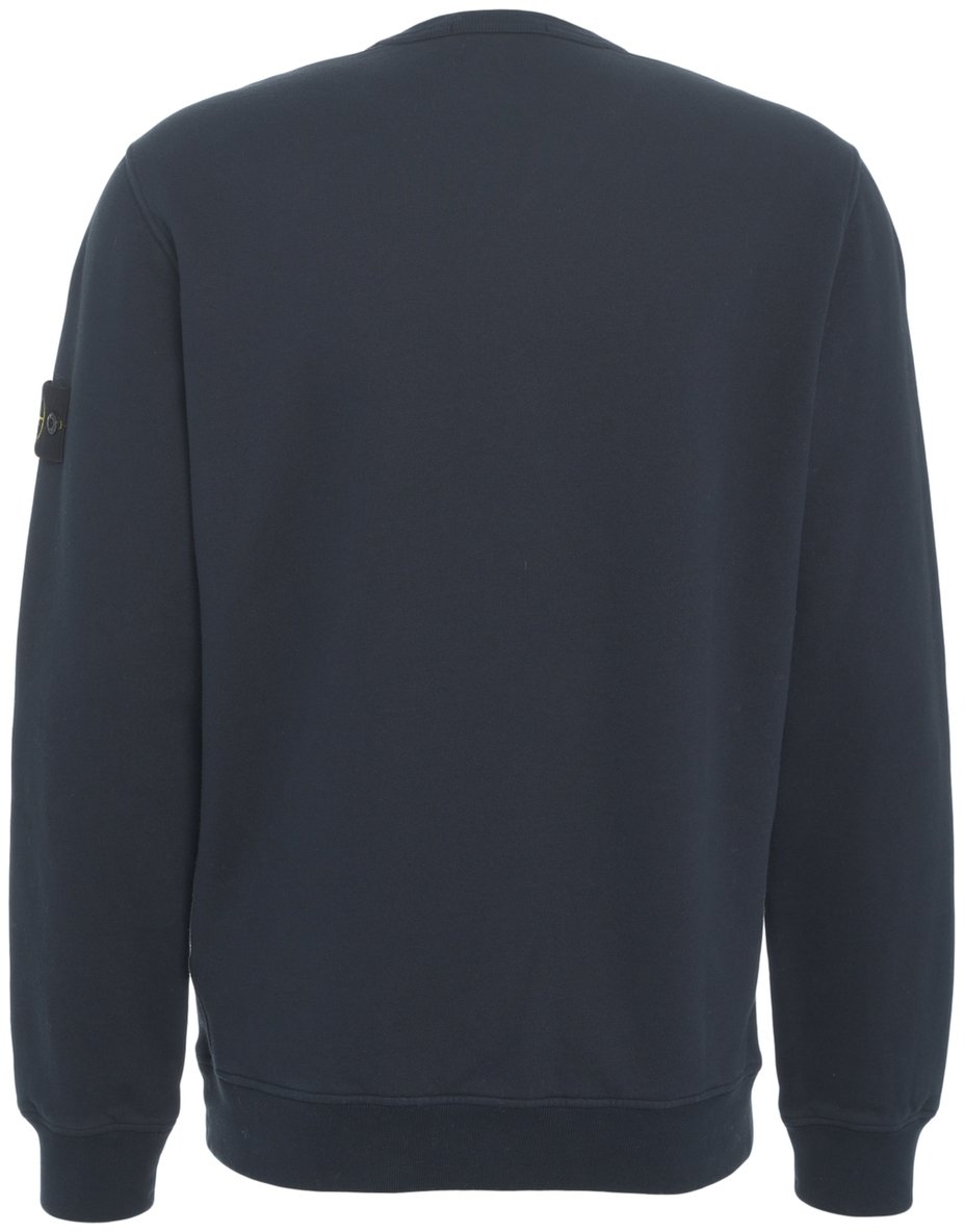 Stone Island Felpa con dettaglio logo Blauw