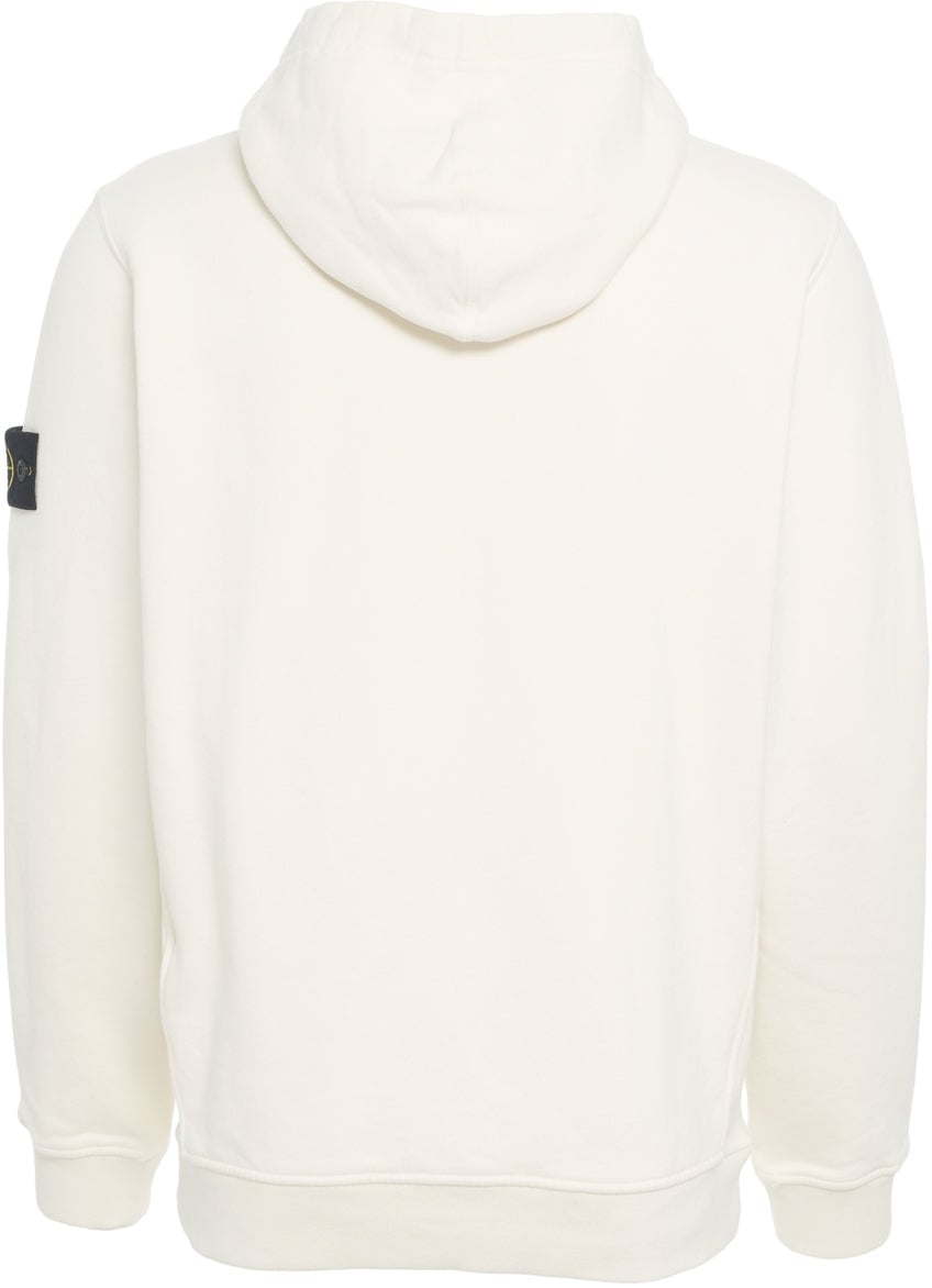 Stone Island Hoodie with logo Wit