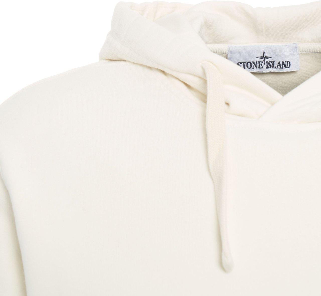 Stone Island Felpa con cappuccio e logo Wit
