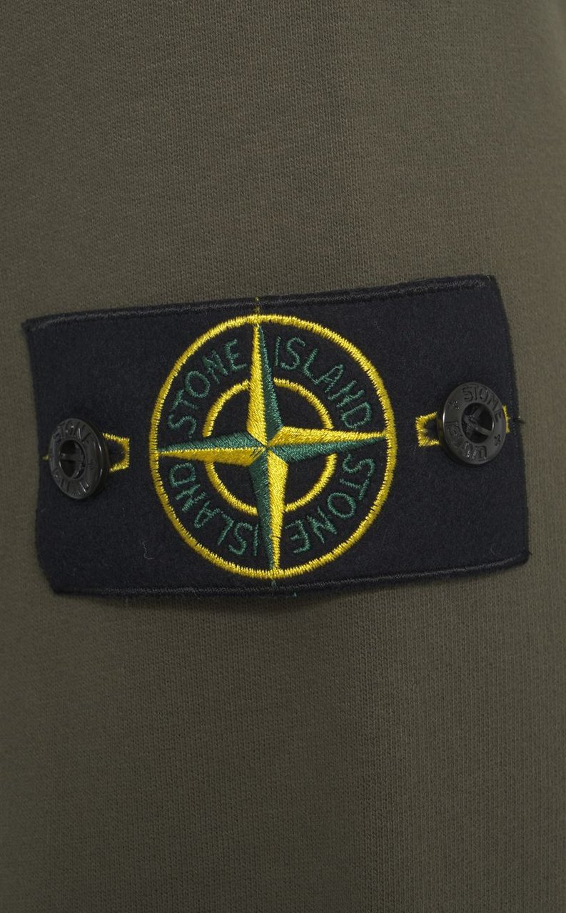 Stone Island Felpa con cappuccio e logo Groen