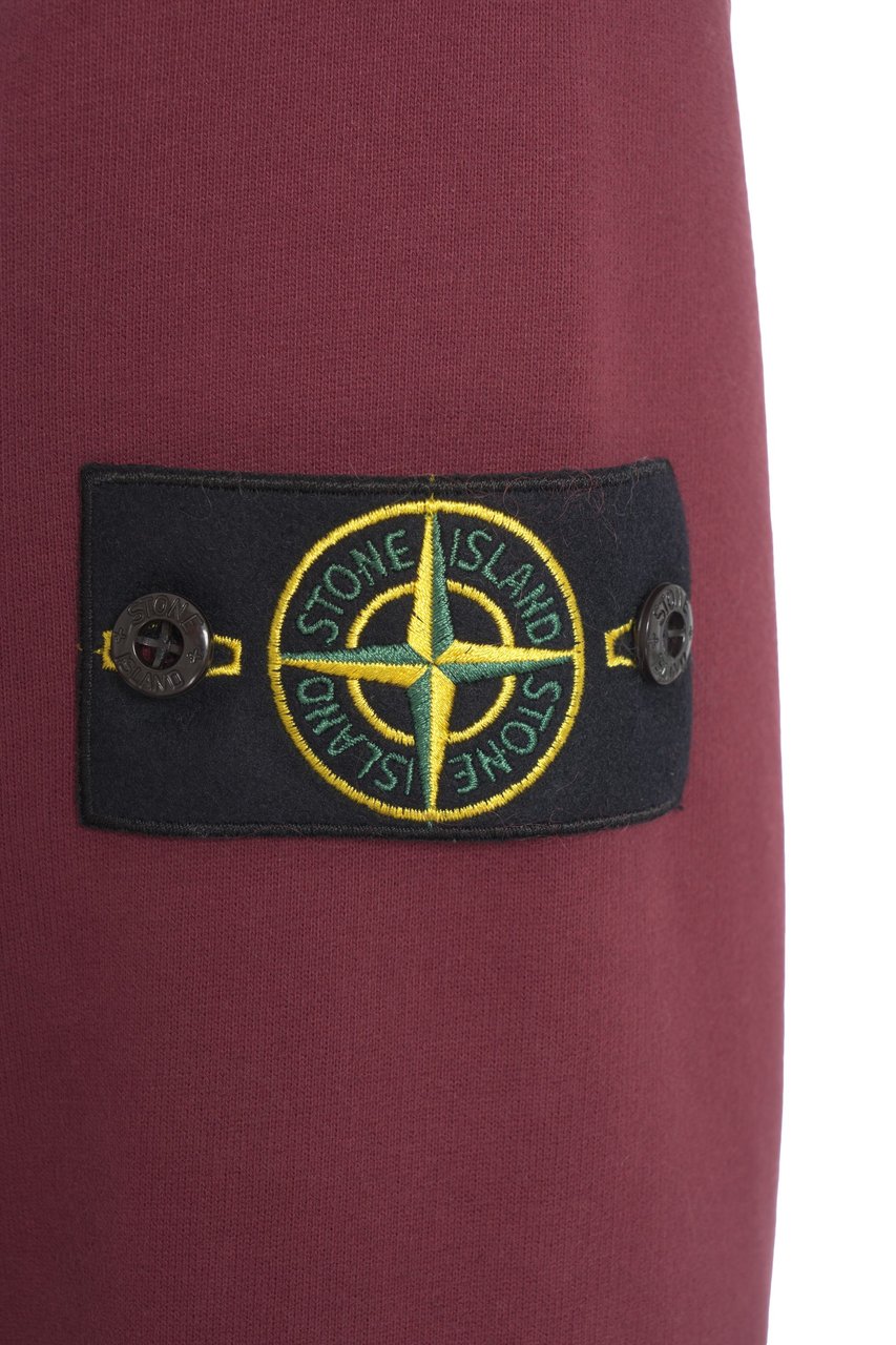 Stone Island Felpa con cappuccio e logo Rood