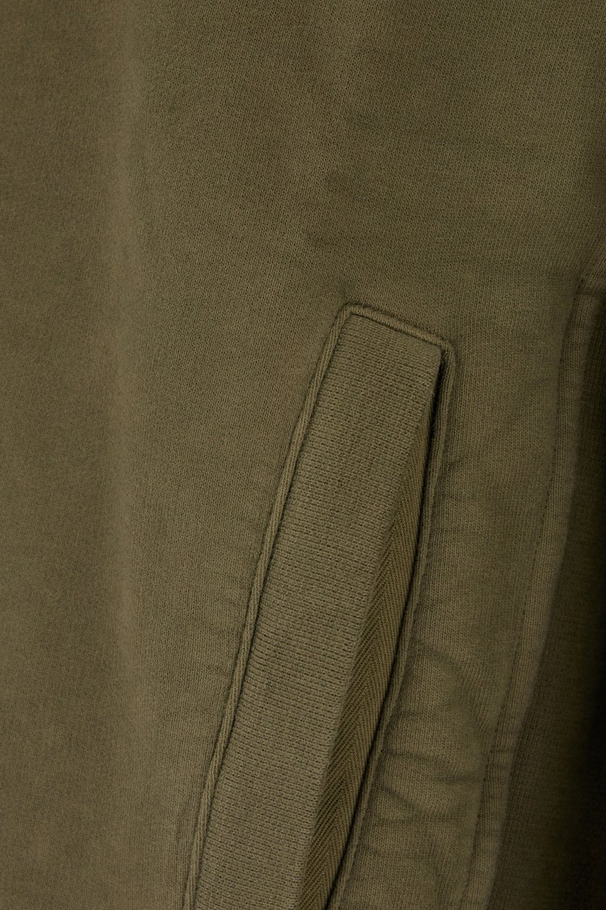 Stone Island Stone Island Olive green cotton sweater Groen
