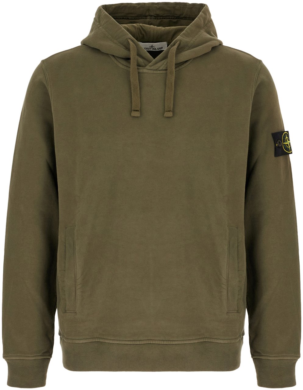 Stone Island Stone Island Olive green cotton sweater Groen