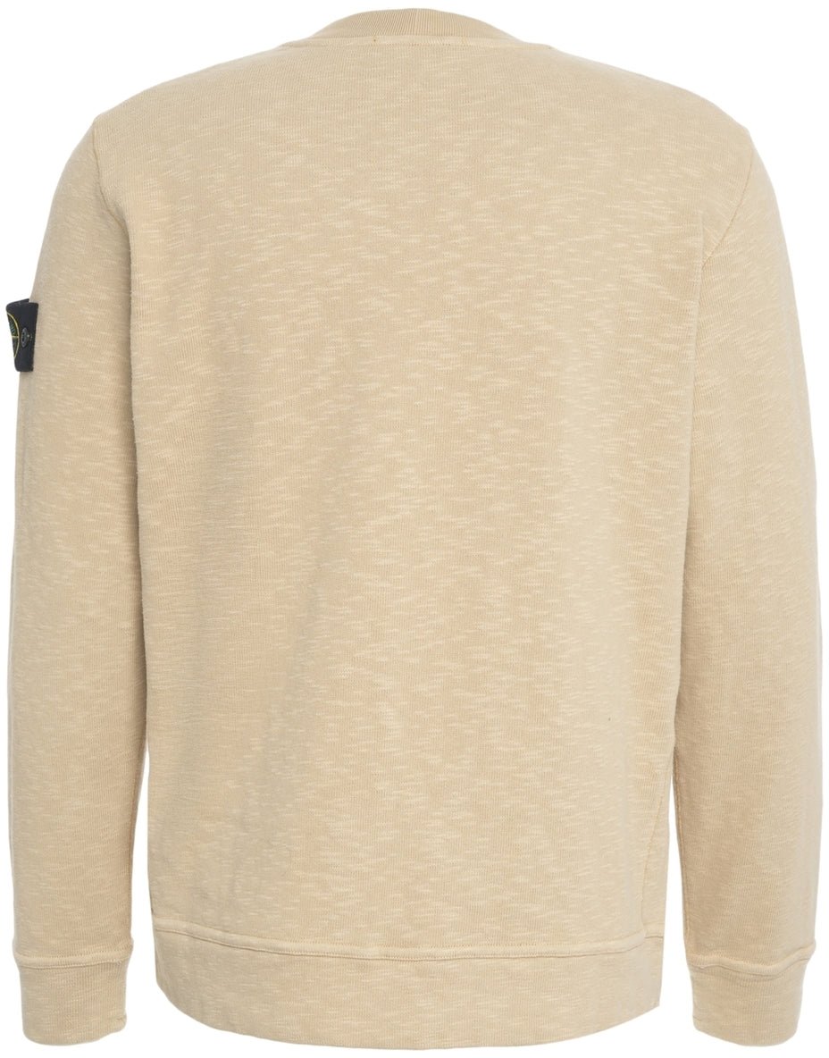 Stone Island Sweatshirt with logo detail Beige