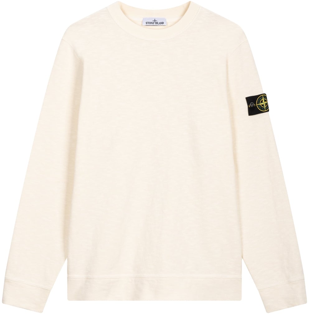 Stone Island Sweatshirt with logo detail Wit