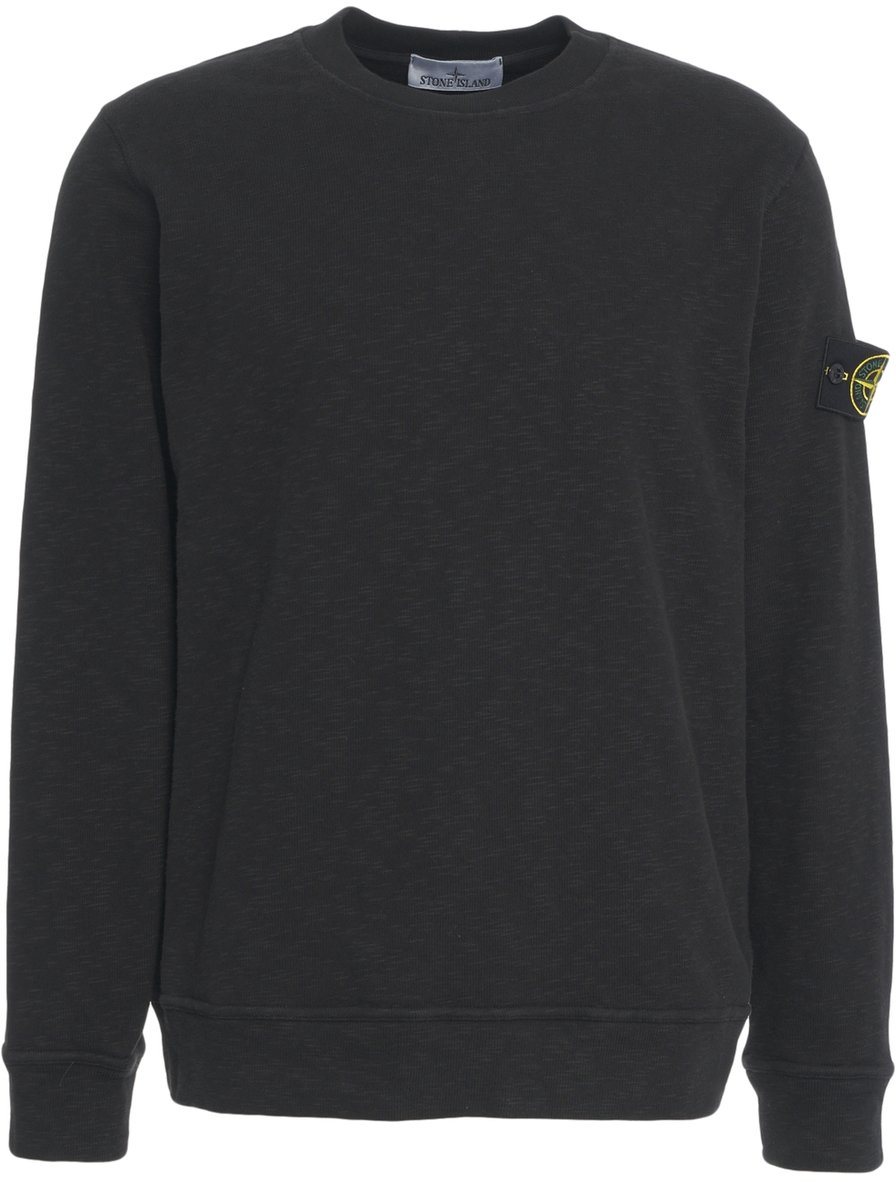 Stone Island Felpa con dettaglio logo Zwart