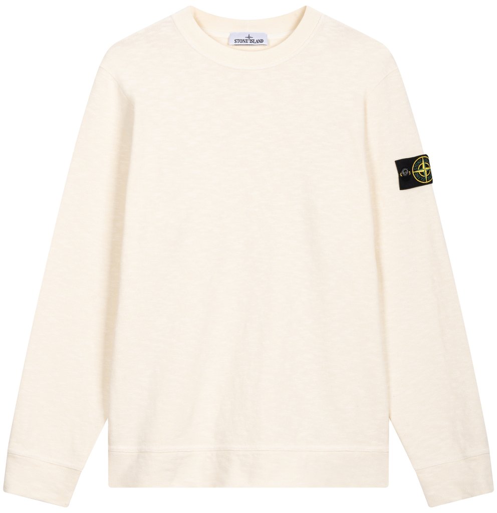 Stone Island Felpa con dettaglio logo Wit