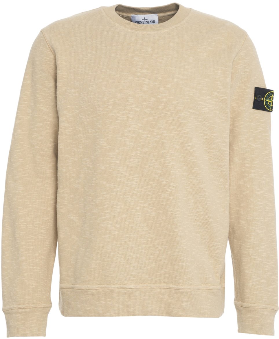 Stone Island Felpa con dettaglio logo Beige