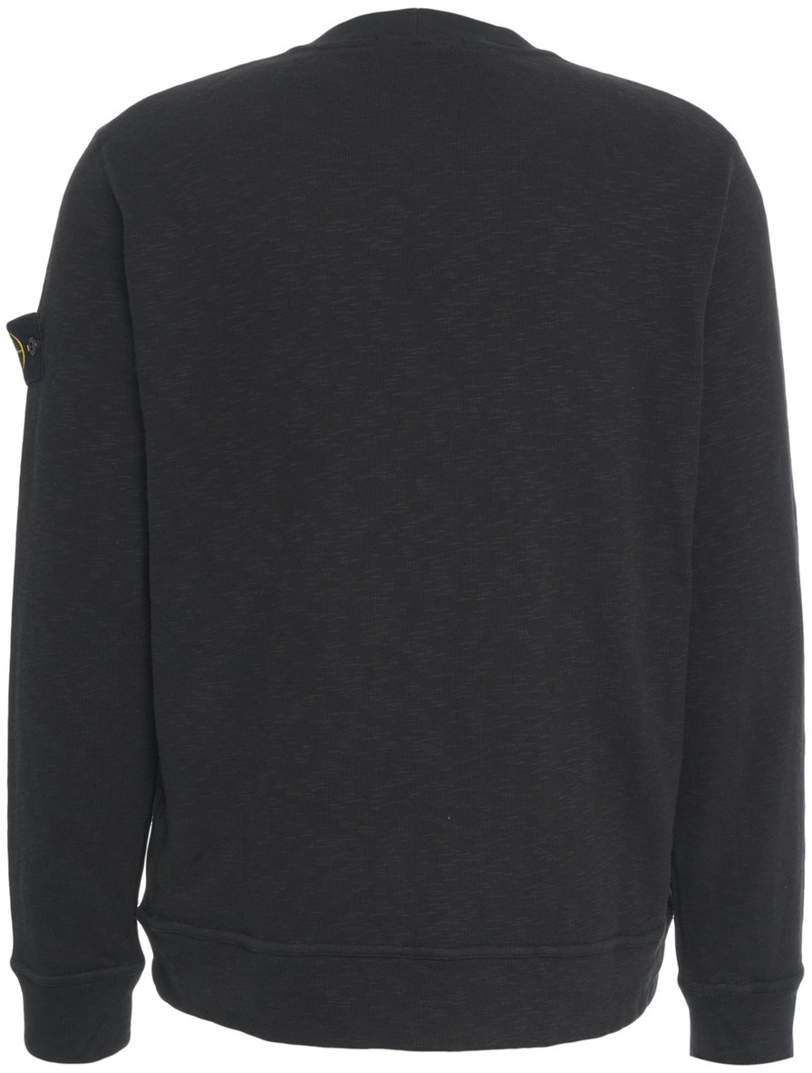 Stone Island Felpa con dettaglio logo Zwart