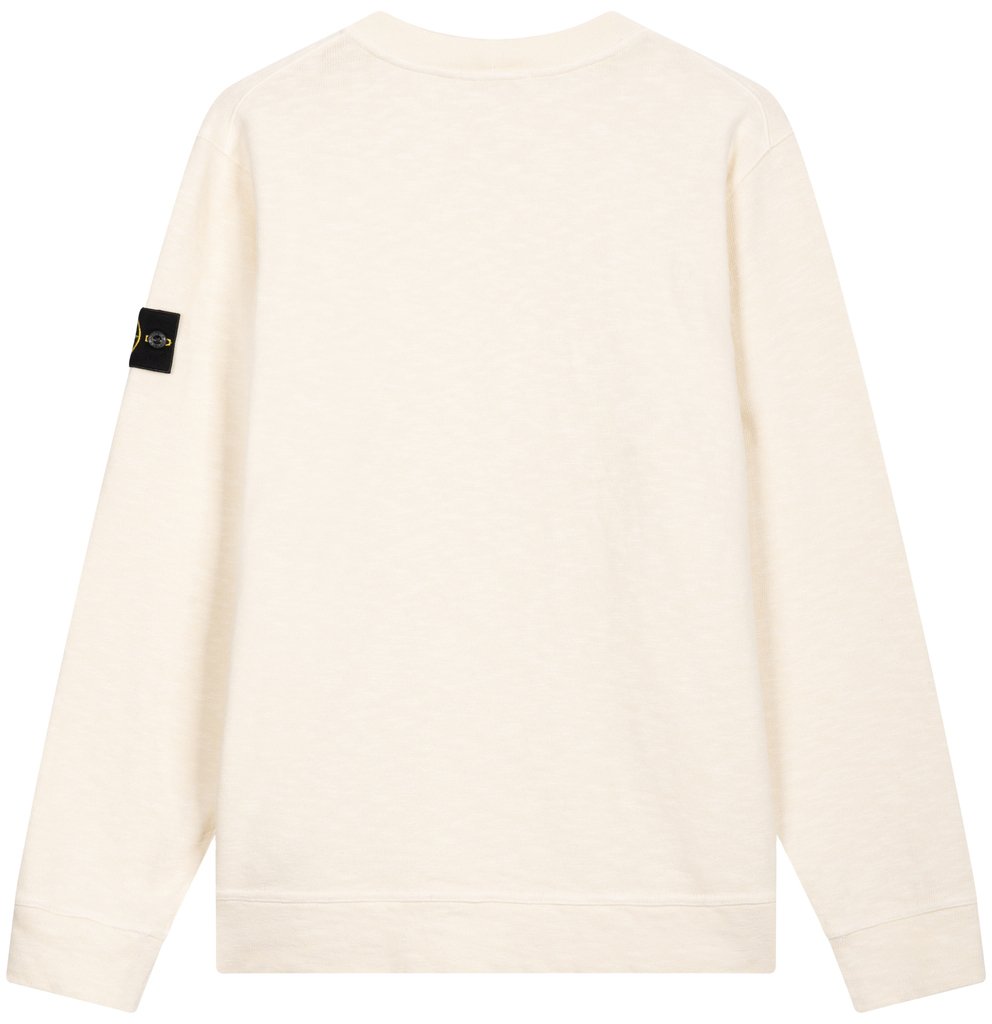 Stone Island Felpa con dettaglio logo Wit