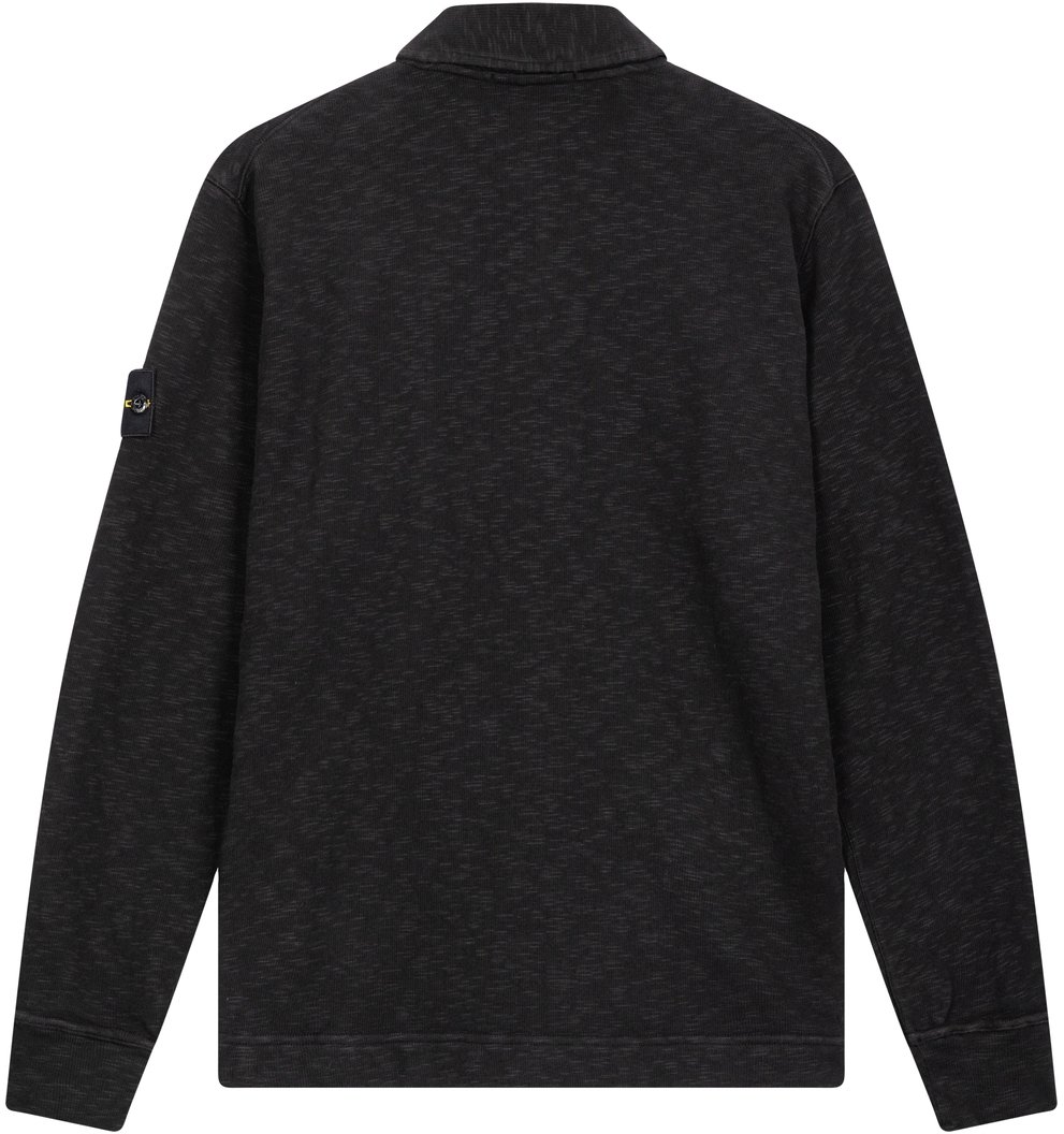 Stone Island Polo in maglia con logo Zwart