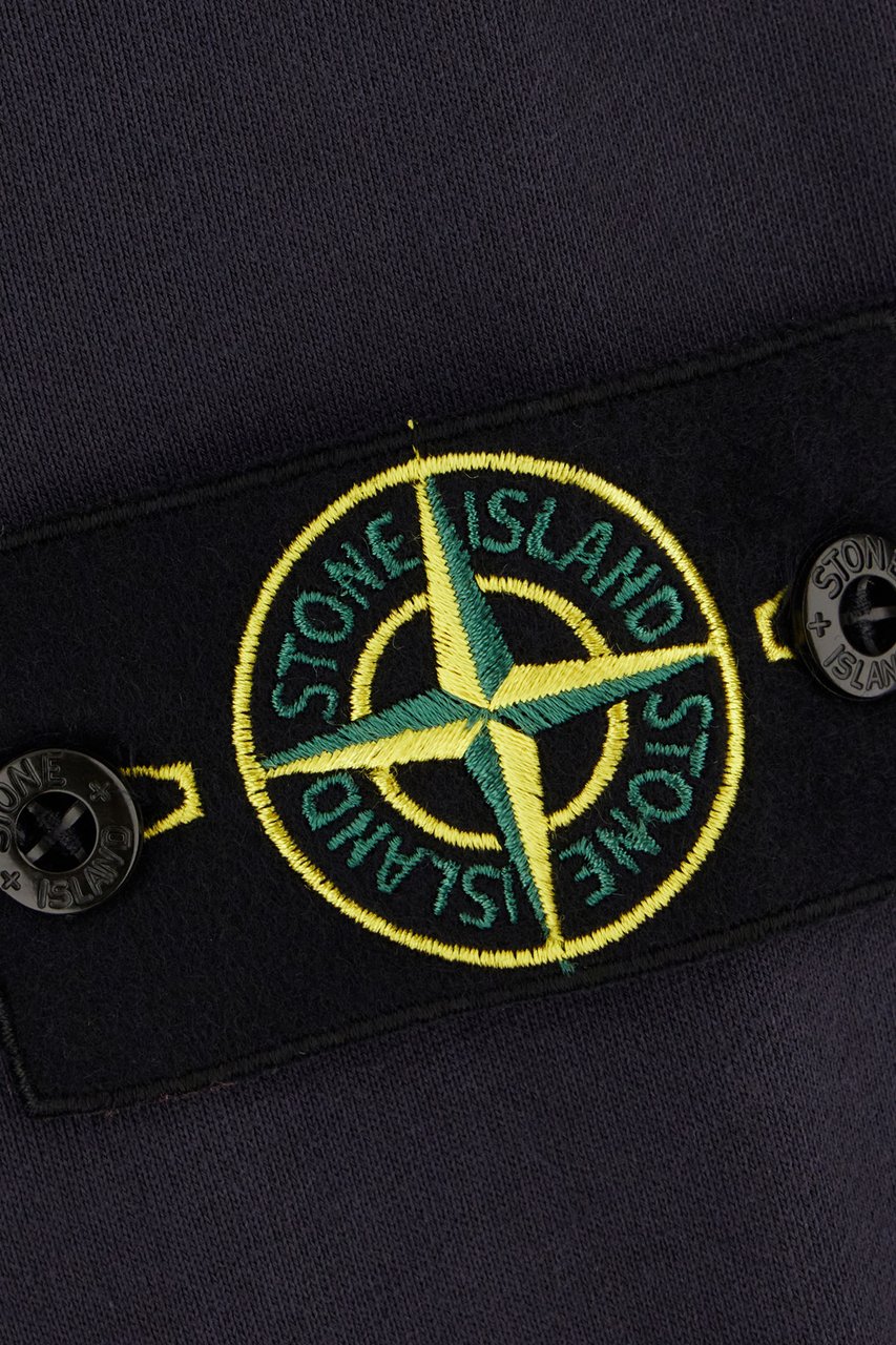 Stone Island Stone Island Aubergine cotton sweatshirt Paars