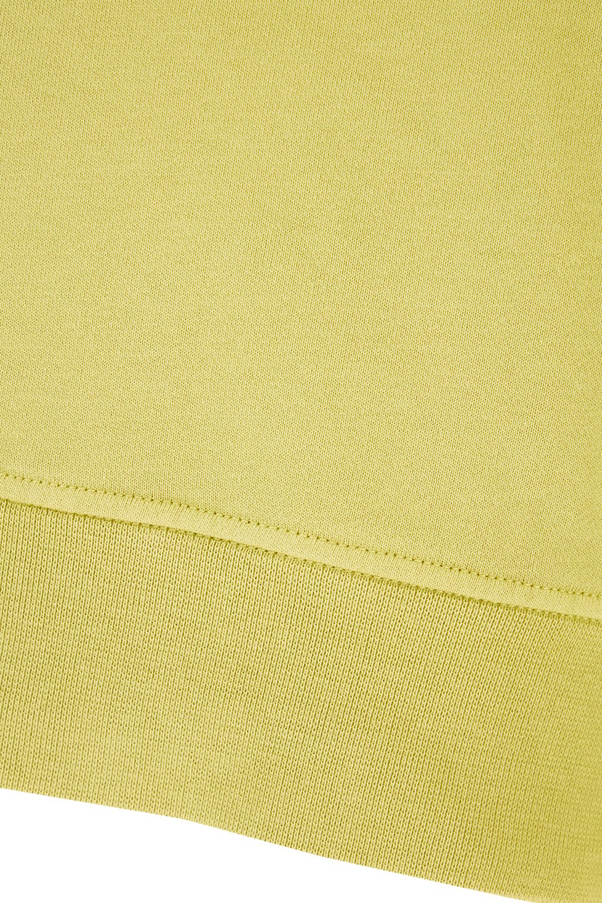 Stone Island Stone Island Acid green cotton sweatshirt Groen