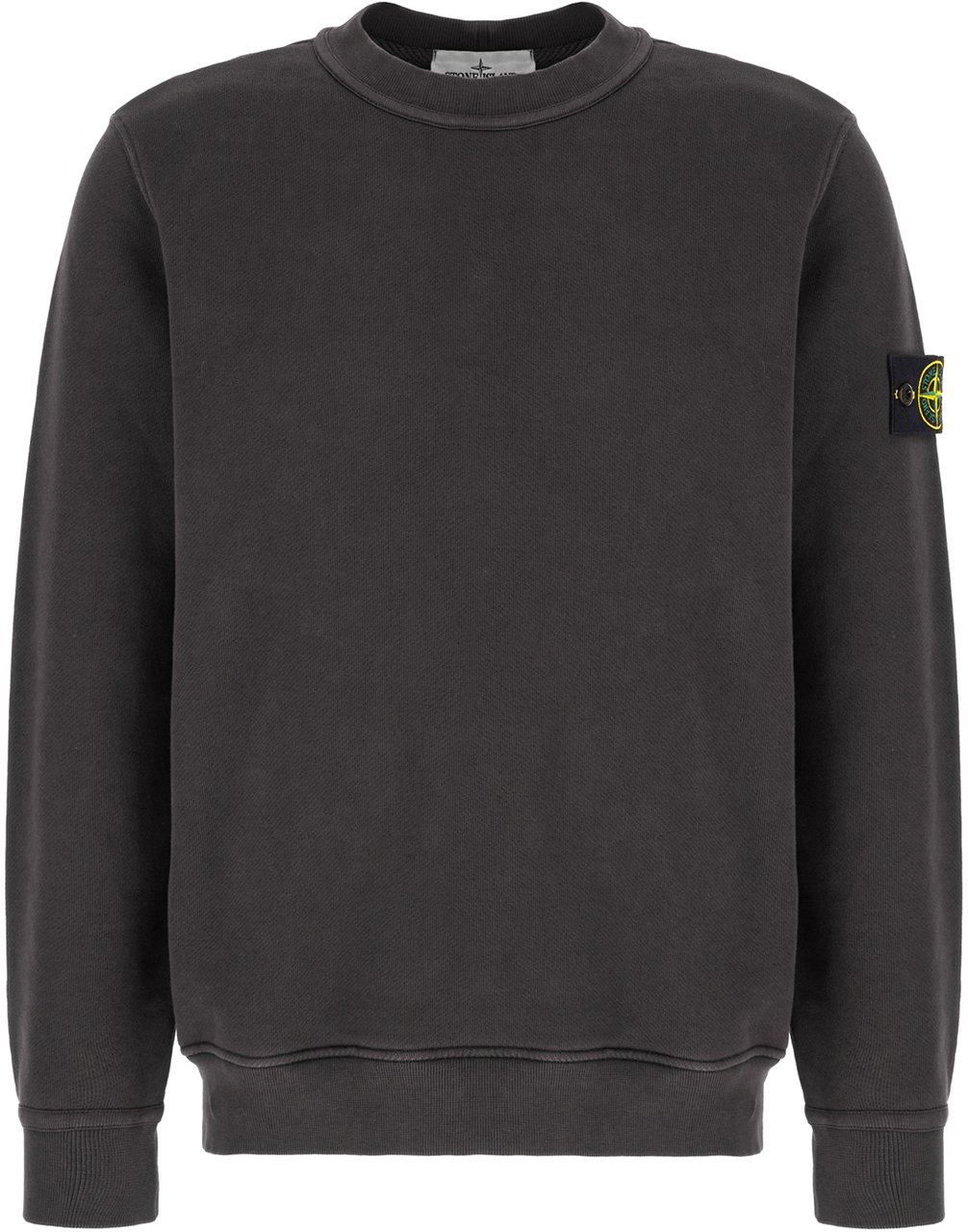 Stone Island Stone Island Charcoal cotton sweatshirt Zwart