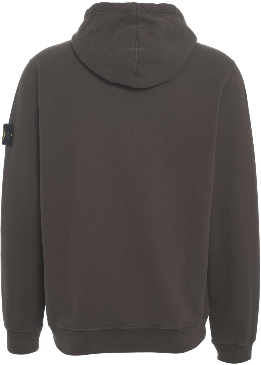 Stone Island Hoodie with logo Bruin