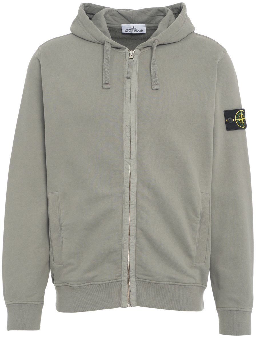 Stone Island Felpa con cappuccio con logo Grijs