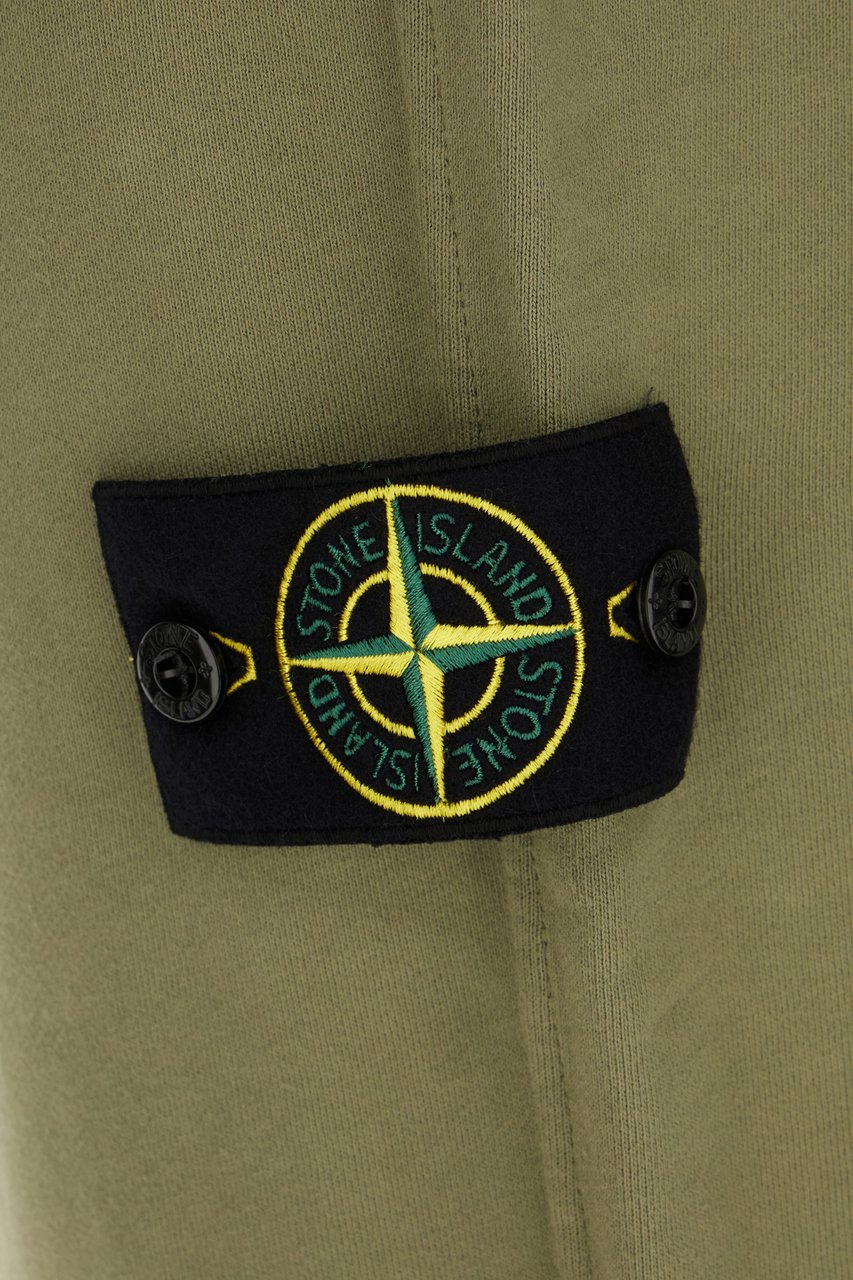 Stone Island Stone Island Olive green cotton joggers Groen