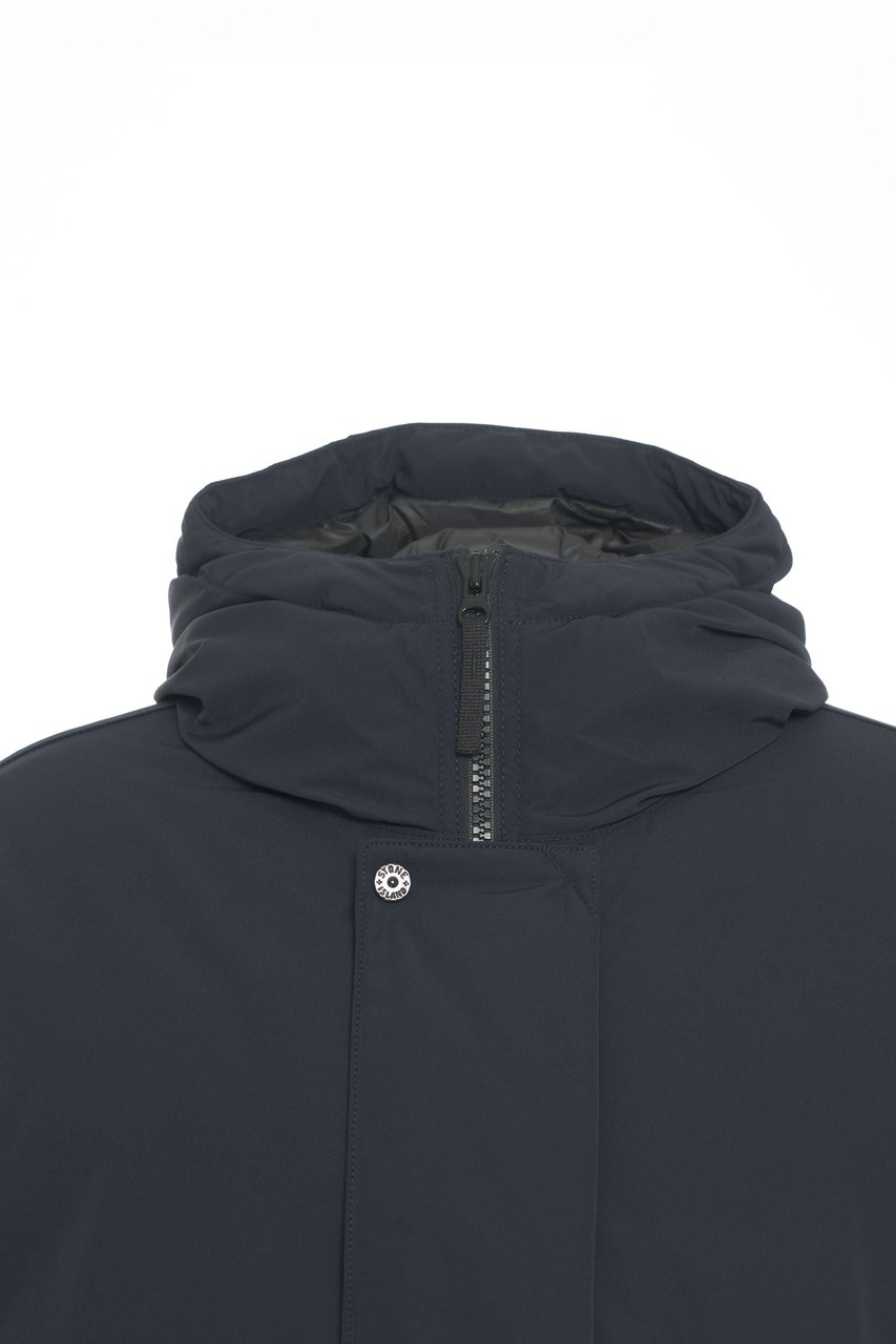 Stone Island Padded parka Blauw