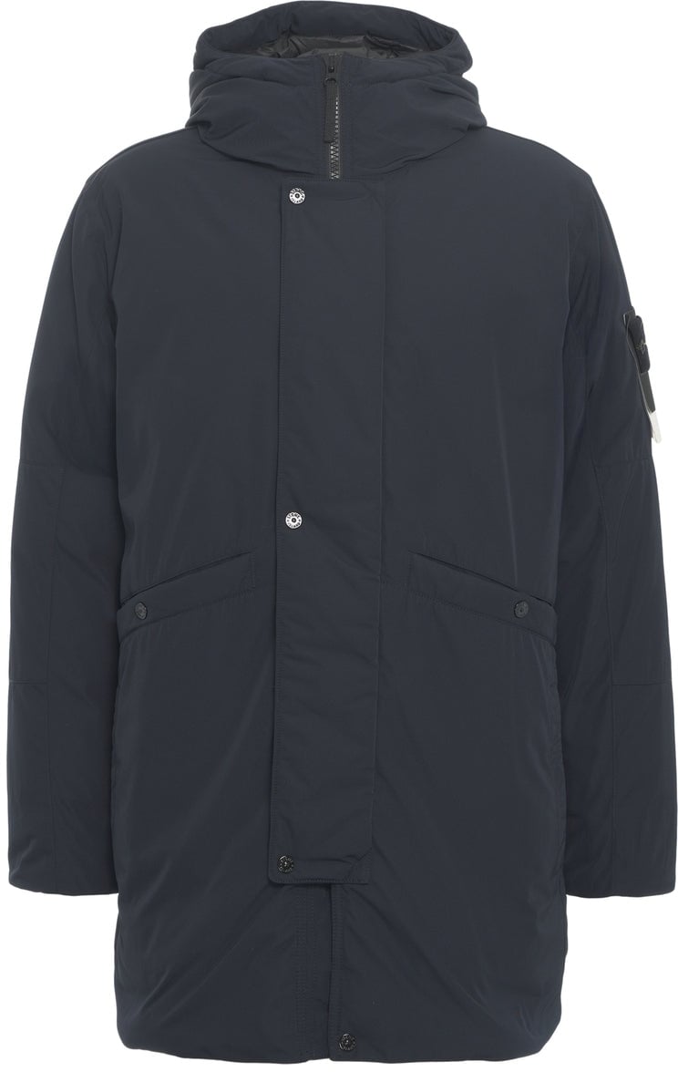 Stone Island Padded parka Blauw