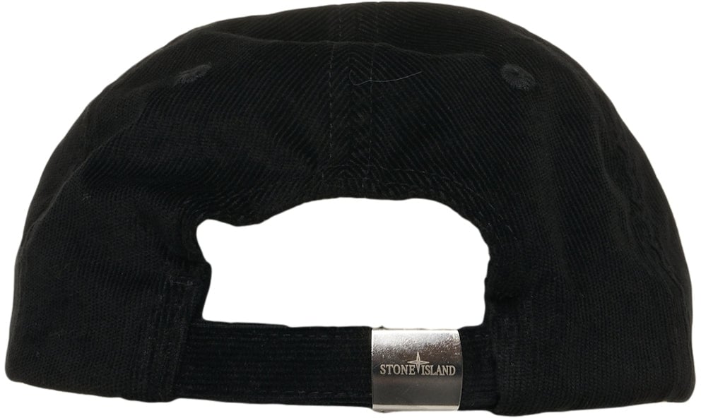 Stone Island Corduroy baseball cap Zwart