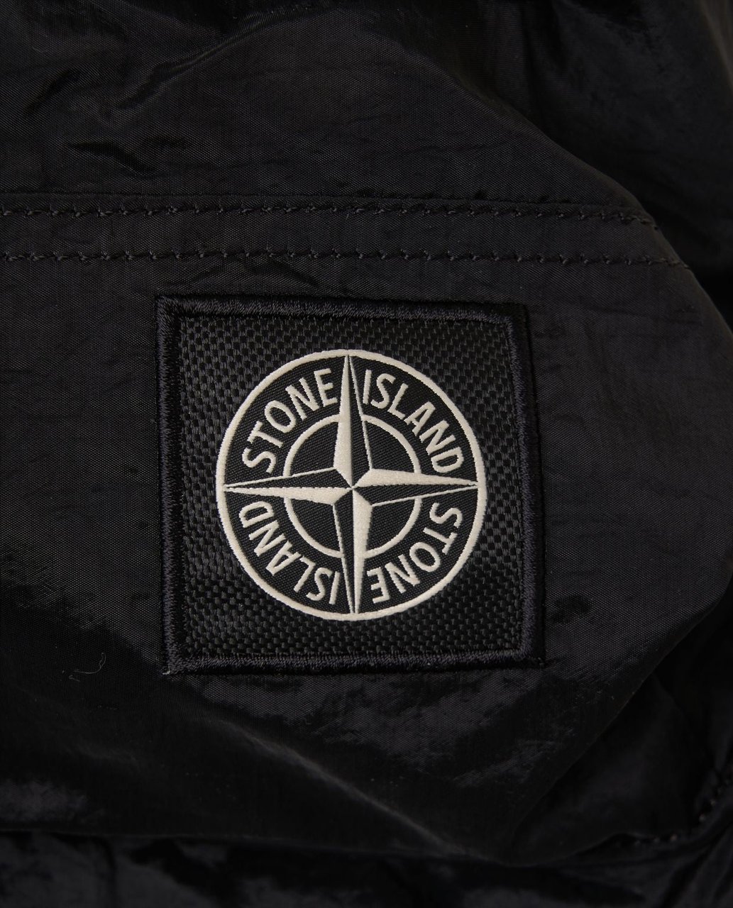 Stone Island Backpack with logo detail Zwart