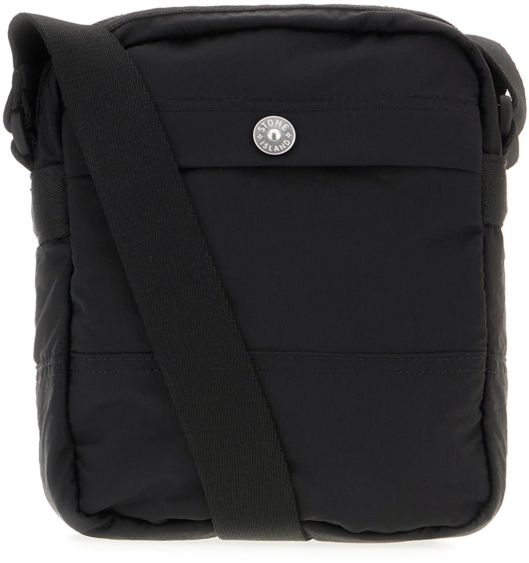 Stone Island Black canvas crossbody bag Zwart