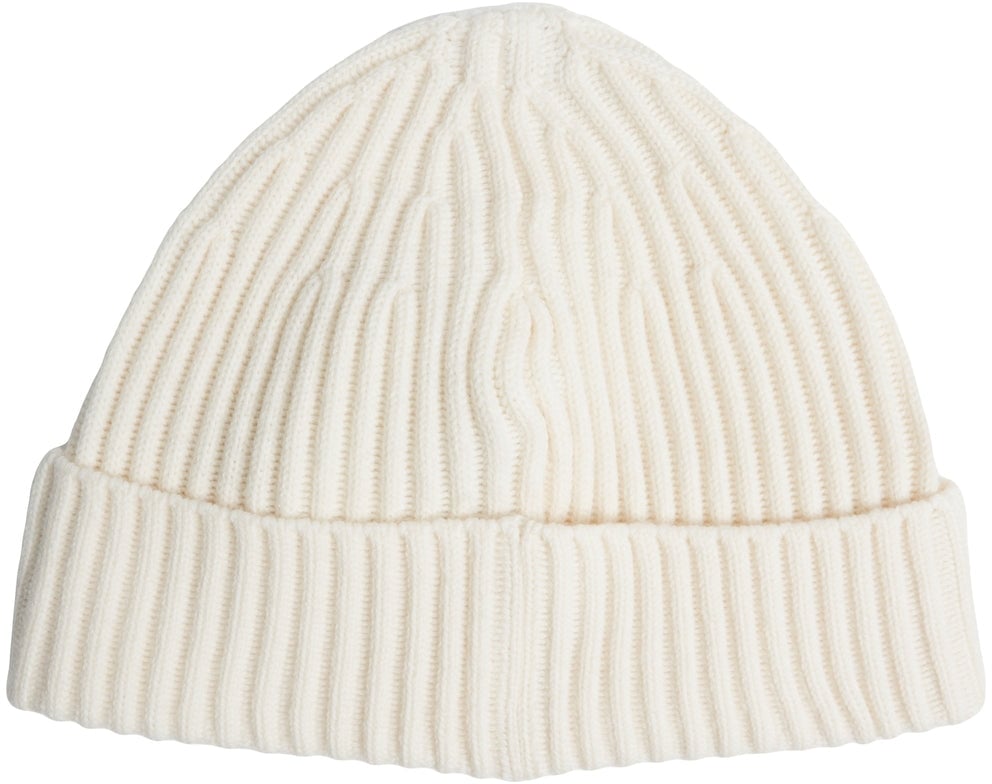 Stone Island Knit beanie with logopatch Wit