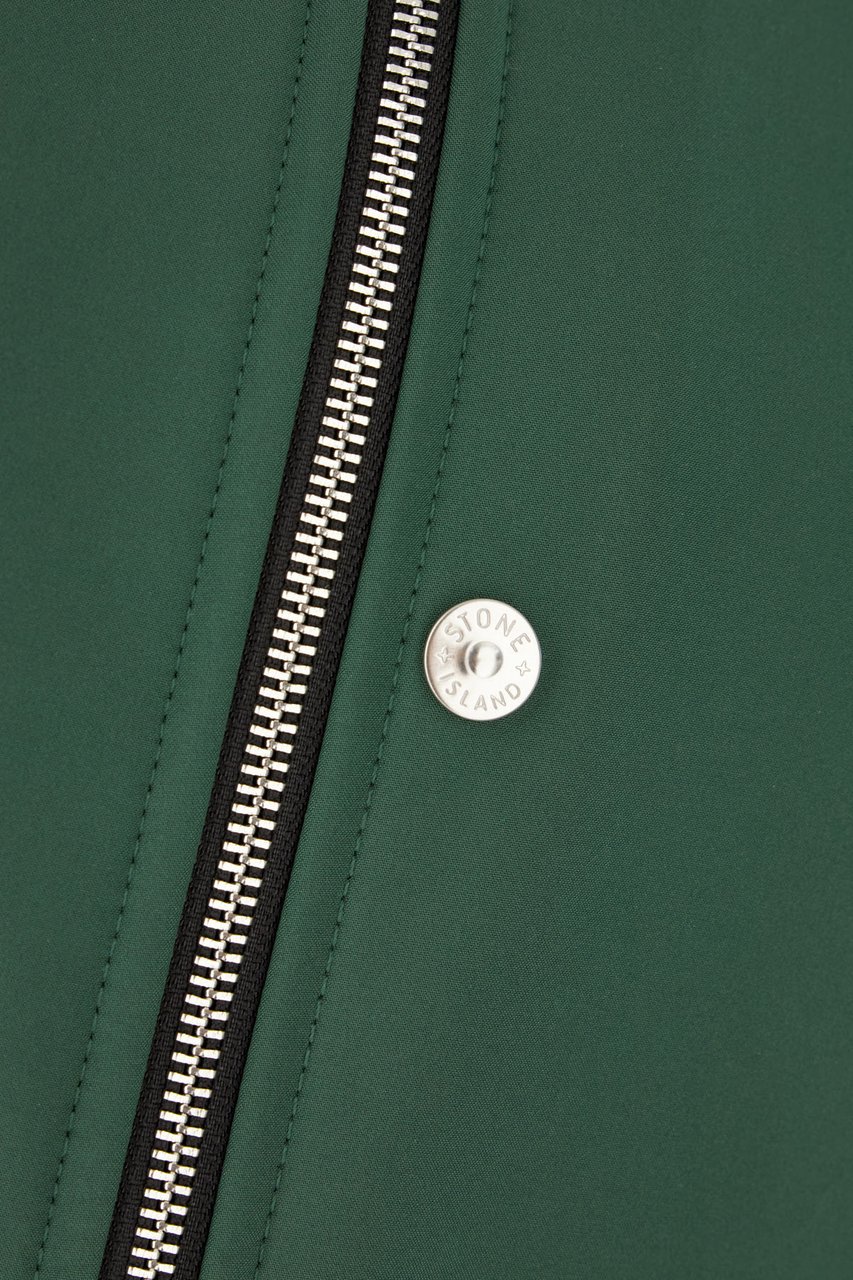 Stone Island Stone Island Green stretch polyester jacket Groen
