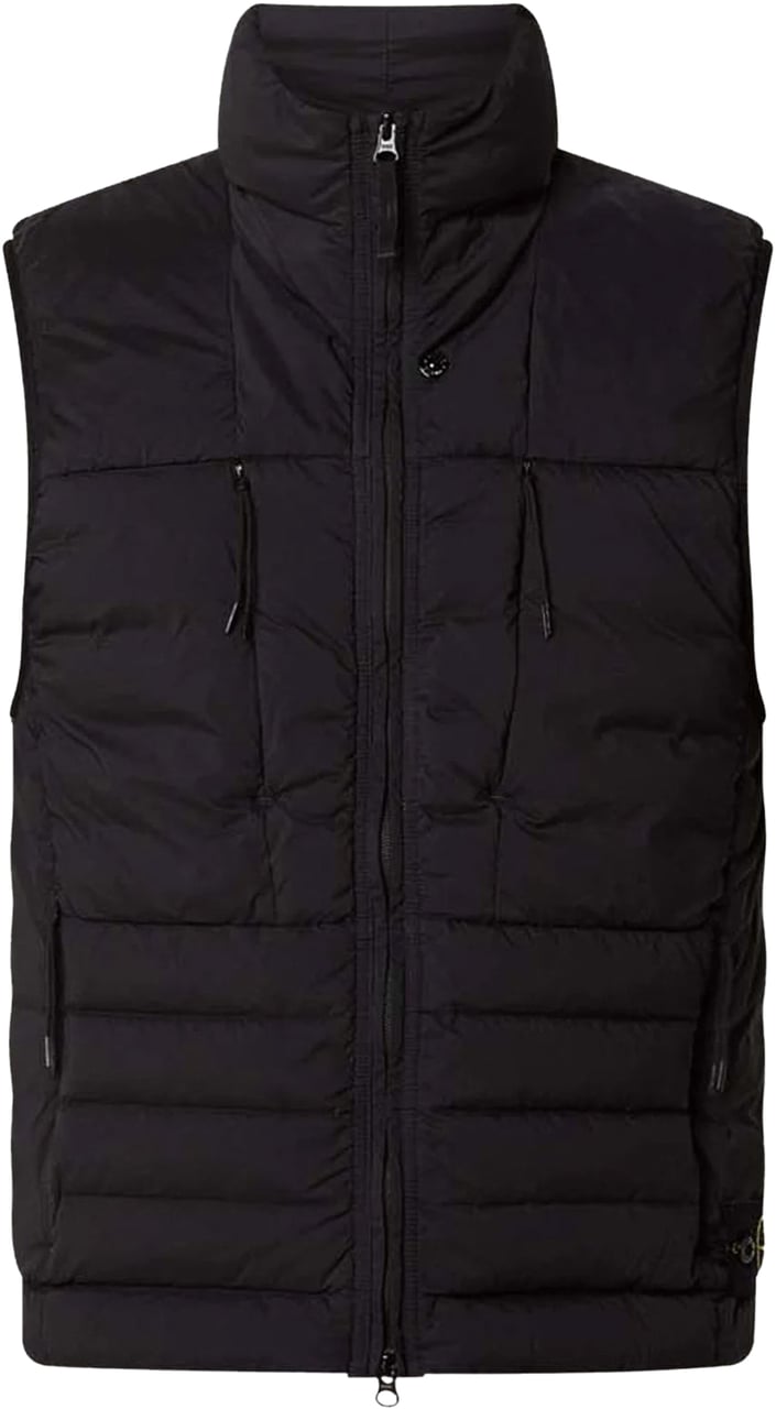 Stone Island SEAMLESS TUNNEL NYLON DOWN-TC VEST BLACK Zwart