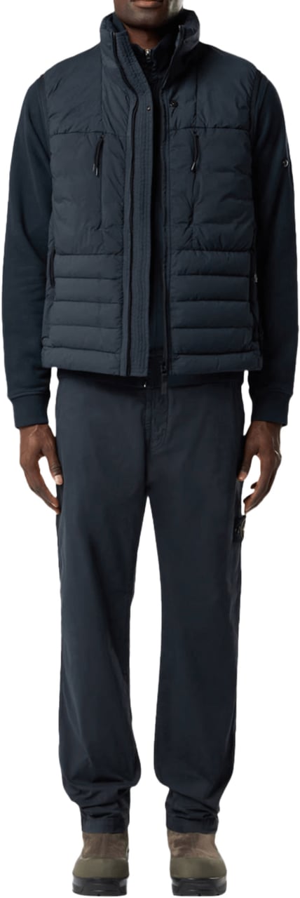 Stone Island SEAMLESS TUNNEL NYLON DOWN-TC VEST NAVY BLUE Blauw