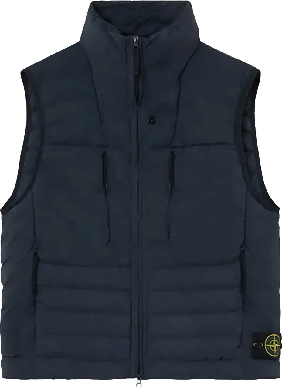 Stone Island NAADLOOS TUNNEL NYLON DONSVEST MARINEBLAUW Navy