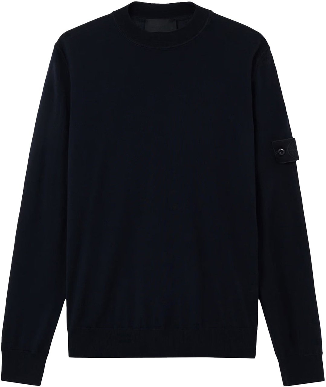 Stone Island S.I. GHOST LIGHT PURE RWS WOOL CREW NECK NAVY BLUE Blauw