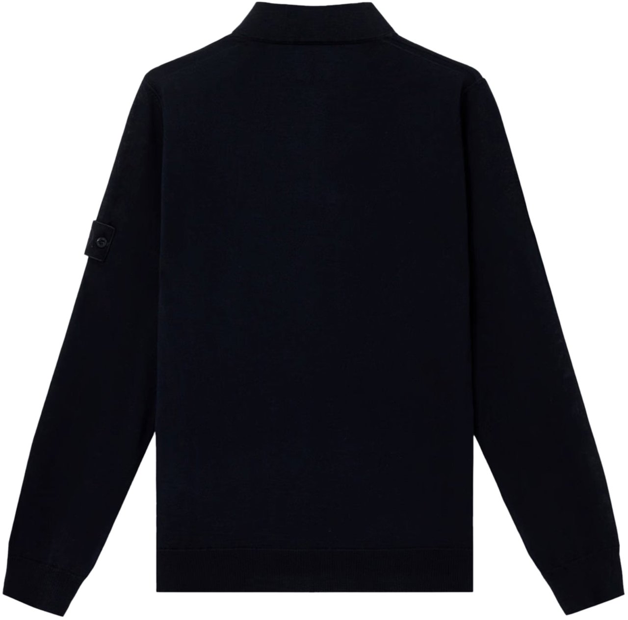 Stone Island S.I. GHOST LIGHT PURE RWS WOOL POLO SHIRT NAVY BLUE Blauw