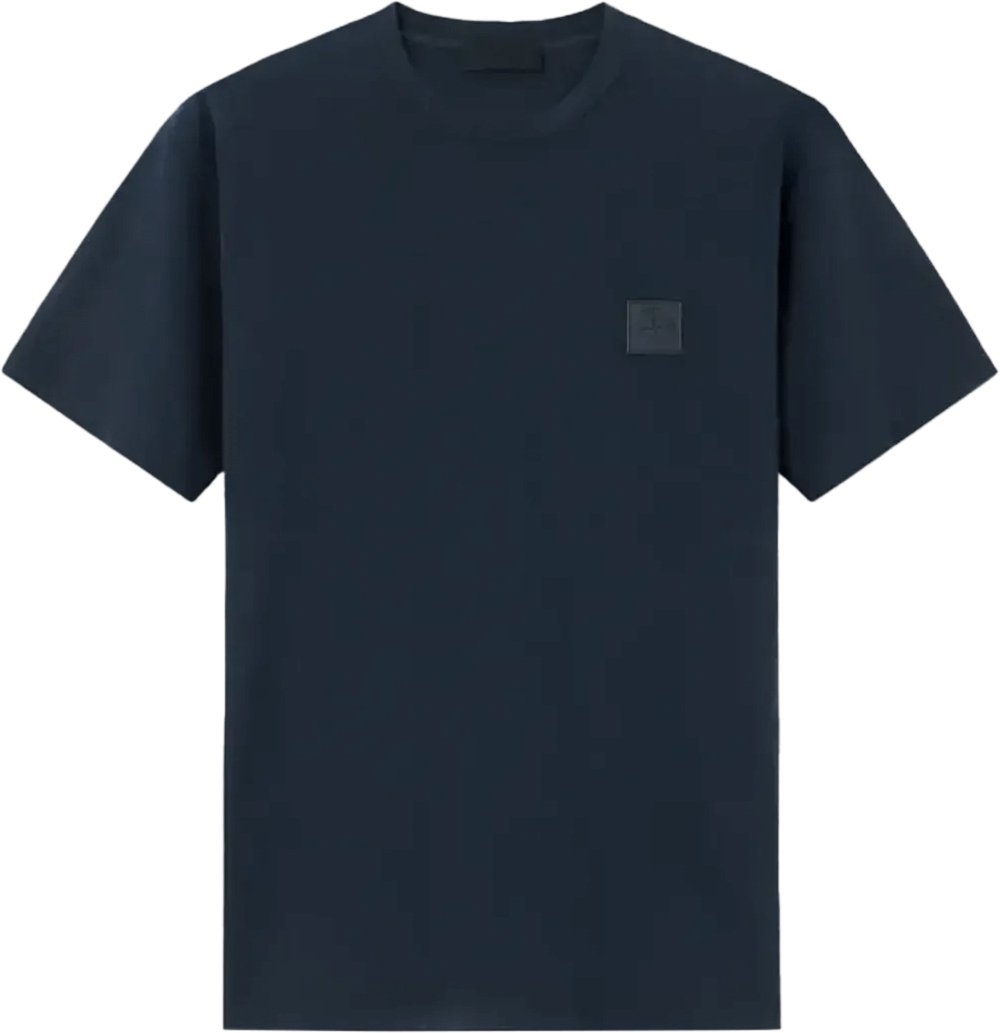 Stone Island SI GHOST T-shirt van biologisch katoenjersey crêpe, marineblauw Navy