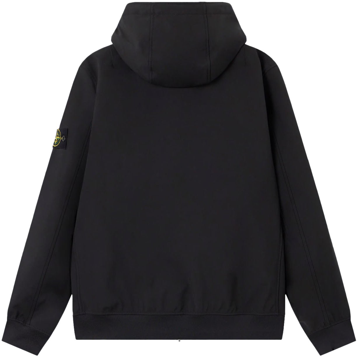 Stone Island SOFT SHELL-R_E.DYE® TECHNOLOGY JACKET BLACK Zwart