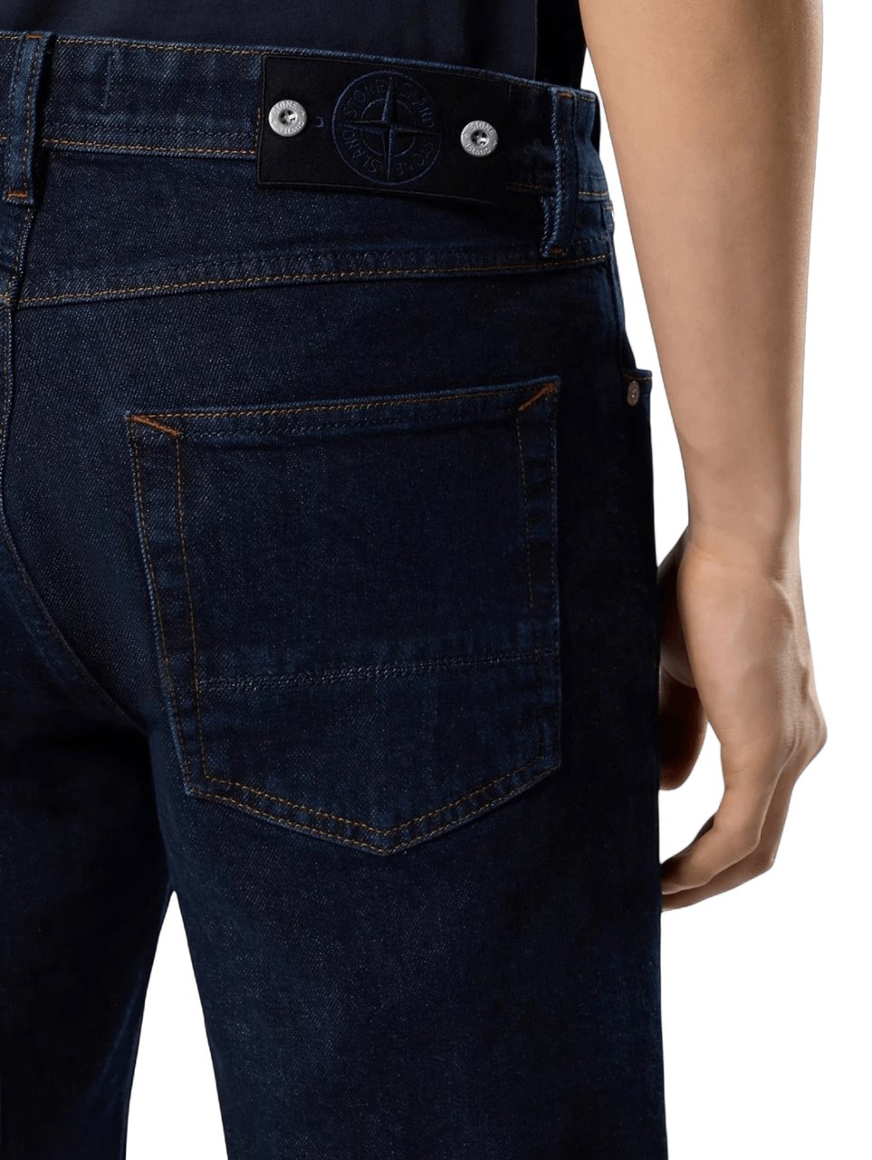 Stone Island STRETCH INDIGO DENIM RINSED SLIM FIT JEANS Navy