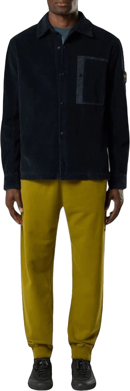 Stone Island ORGANIC COTTON CORDUROY 800 OVERSHIRT Zwart