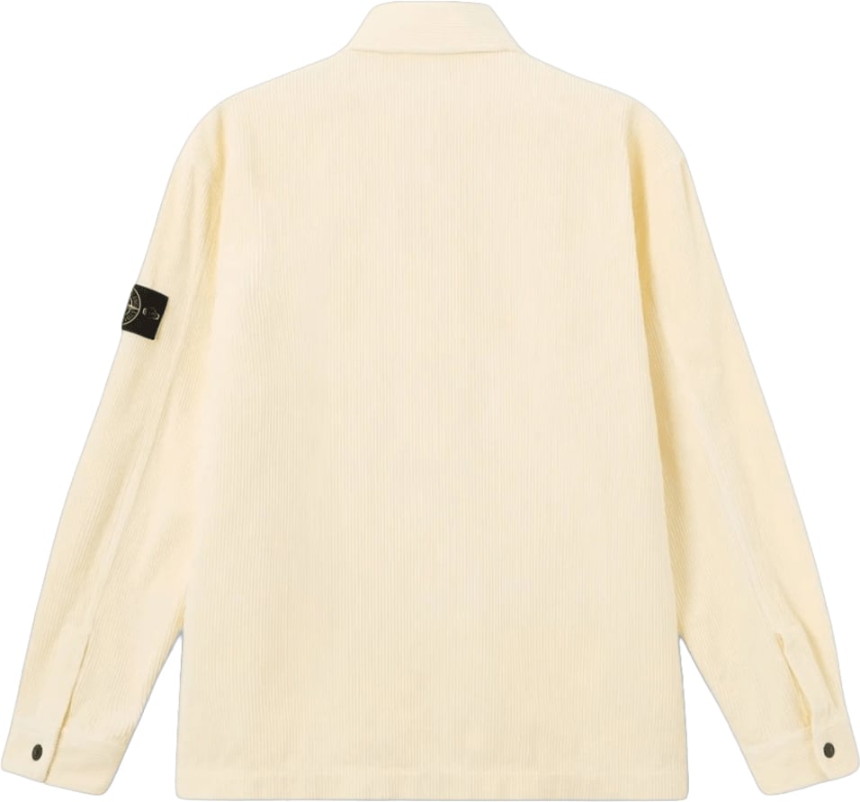 Stone Island ORGANIC COTTON CORDUROY 800 OVERSHIRT Wit