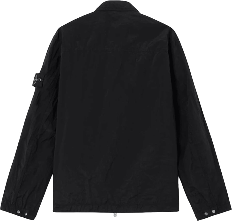 Stone Island NYLON METAL IN ECONYL® OVERSHIRT Zwart