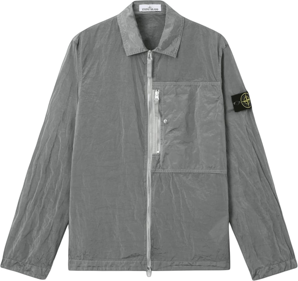 Stone Island NYLON METAL IN ECONYL® OVERSHIRT Grijs