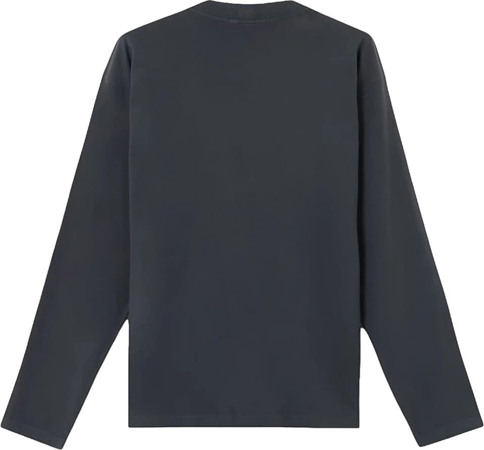 Stone Island ORGANIC COTTON JERSEY LONG SLEEVE T-SHIRT Donkergrijs