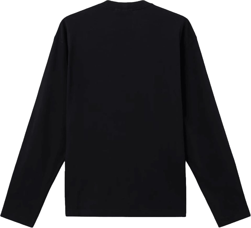 Stone Island ORGANIC COTTON JERSEY LONG SLEEVE T-SHIRT Zwart