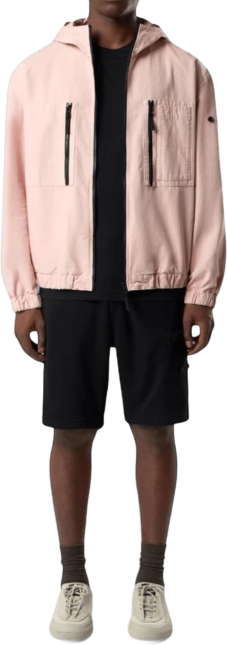 Stone Island ORGANIC COTTON JERSEY 'FISSATO' EFFECT T-SHIRT Zwart