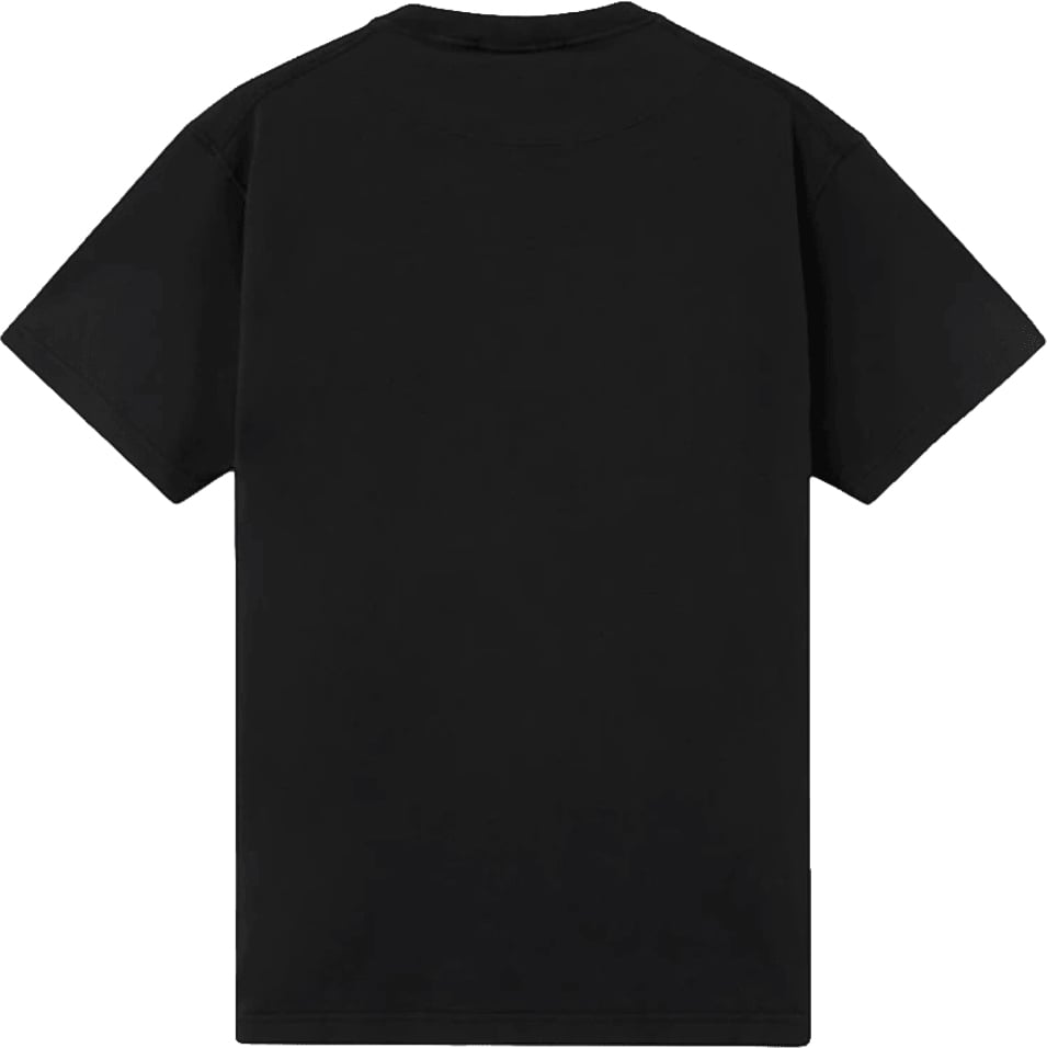 Stone Island ORGANIC COTTON JERSEY 'FISSATO' EFFECT T-SHIRT Zwart