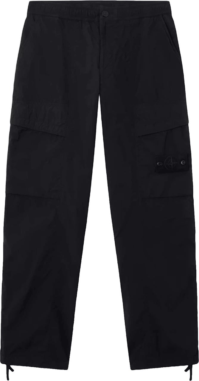 Stone Island NYLON SMERIGLIATO GHOST CARGO PANTS Zwart