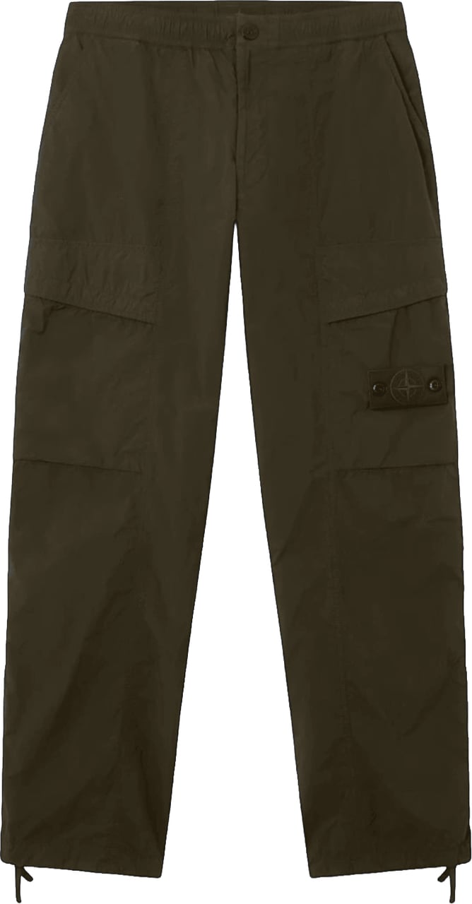 Stone Island NYLON SMERIGLIATO GHOST CARGO PANTS Donkergroen