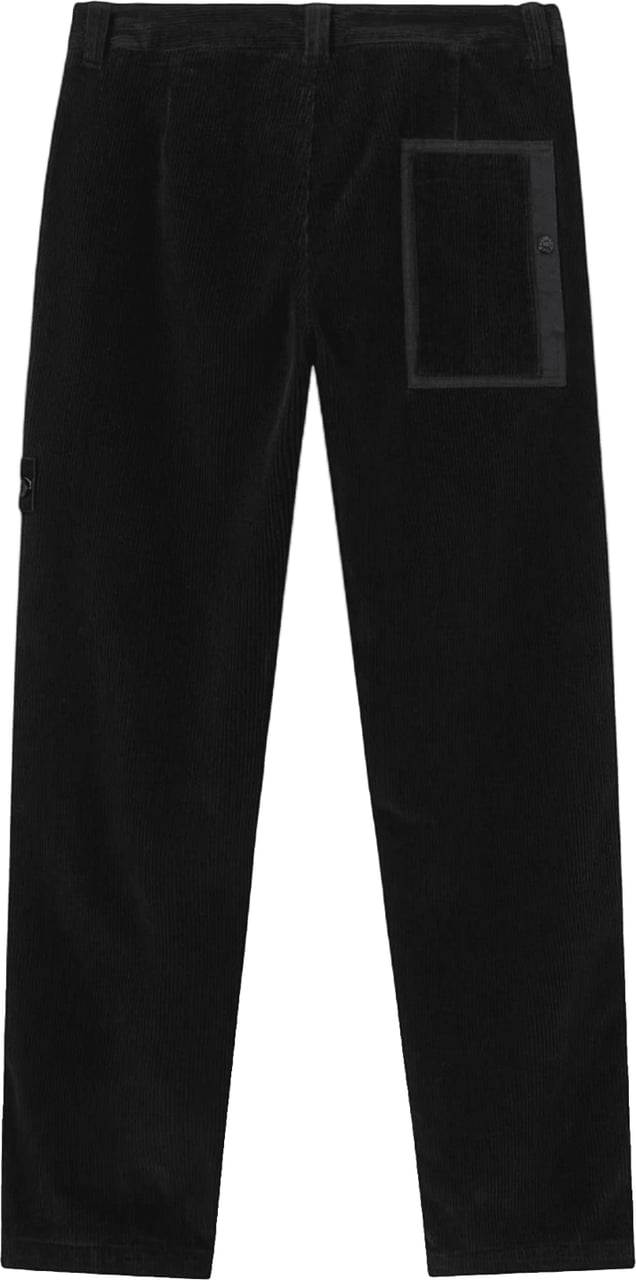 Stone Island ORGANIC COTTON CORDUROY 800 PANTS Zwart